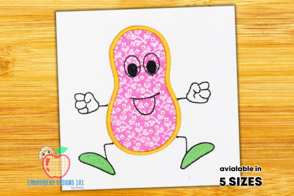 A Peanut Made As the Cartoon Applique