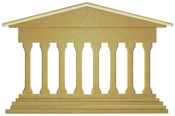 Ancient Greek Temple Embroidery