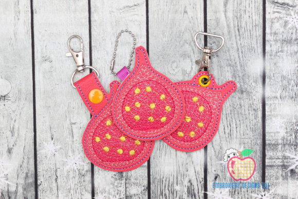 Fig Fruit Keyfob Keychain ITH