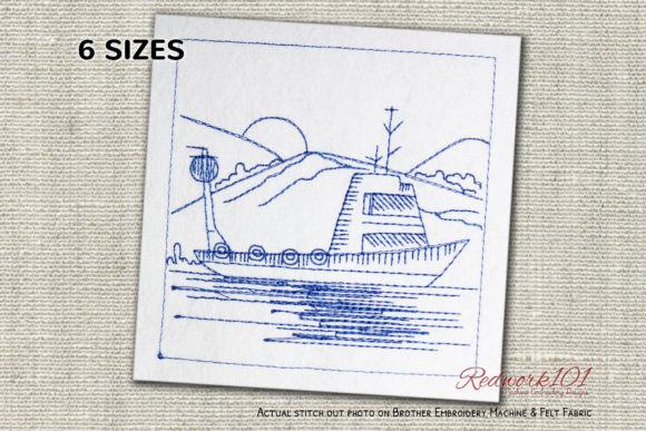Fishing Boat Redwork Review