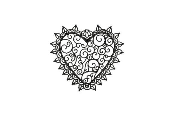 Heart with Black Lace