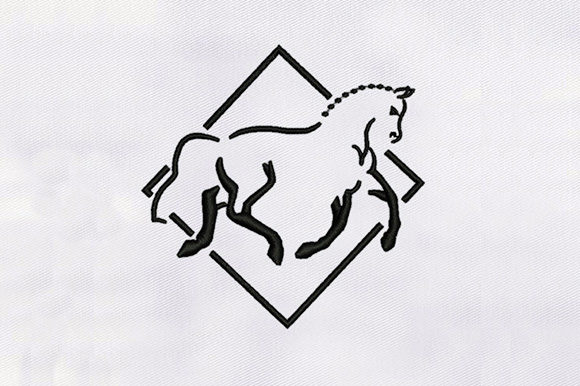 Horse Outline Embroidery Design