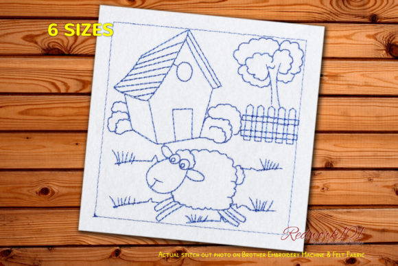 Sheep Jumping Redwork Review
